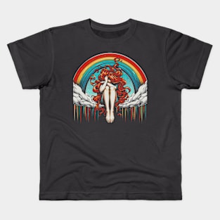 Rainbow Girl Kids T-Shirt